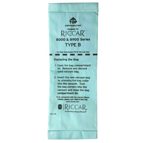 Clean Air Upright Paper Bags for 8000 Series, 6 Pack